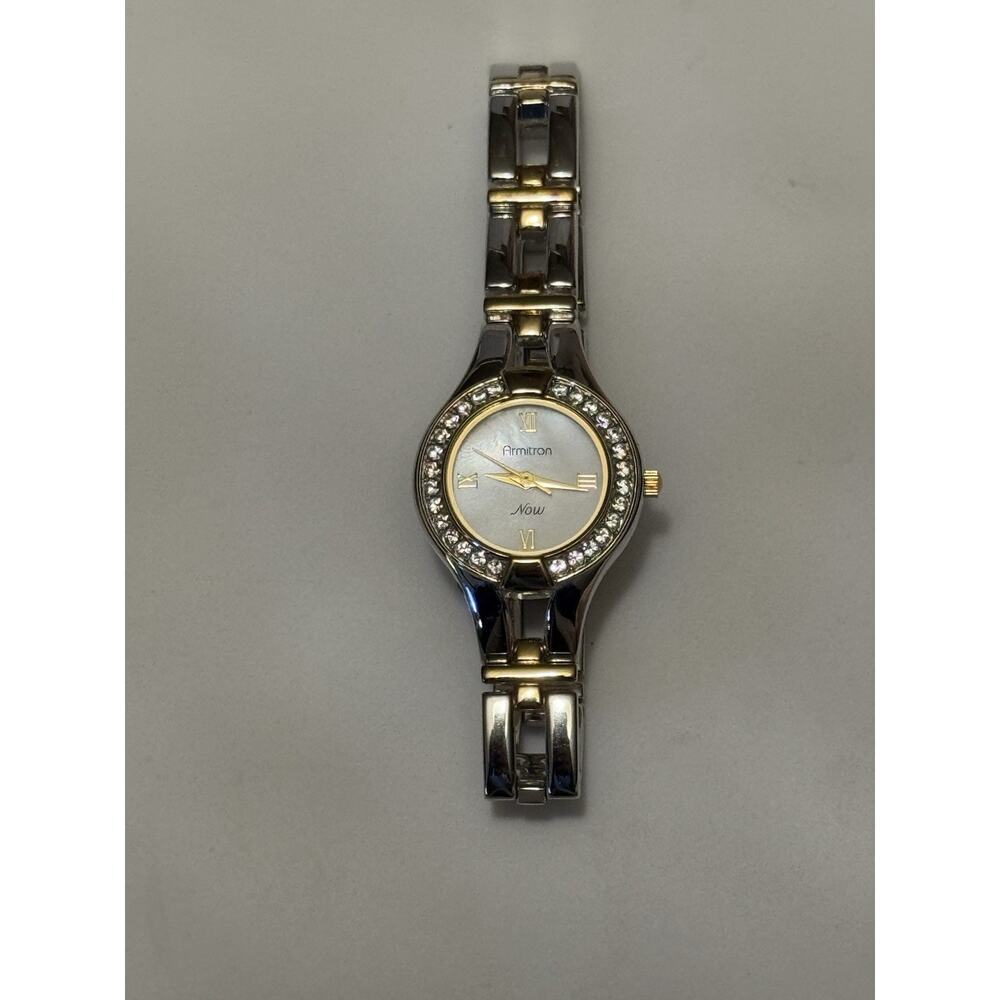 Armitron Women's Genuine Crystal Accented Bracelet Watch needs battery
